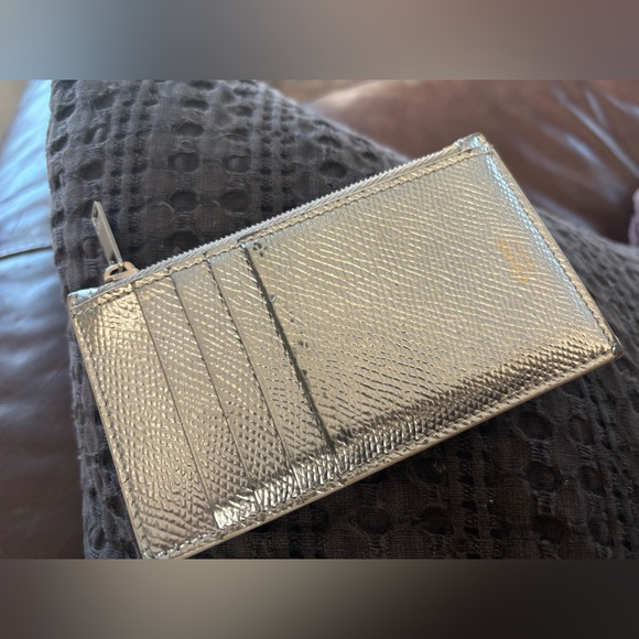 Celine Compact Zipped Cardholder Wallet Silver - Picture 10 of 13